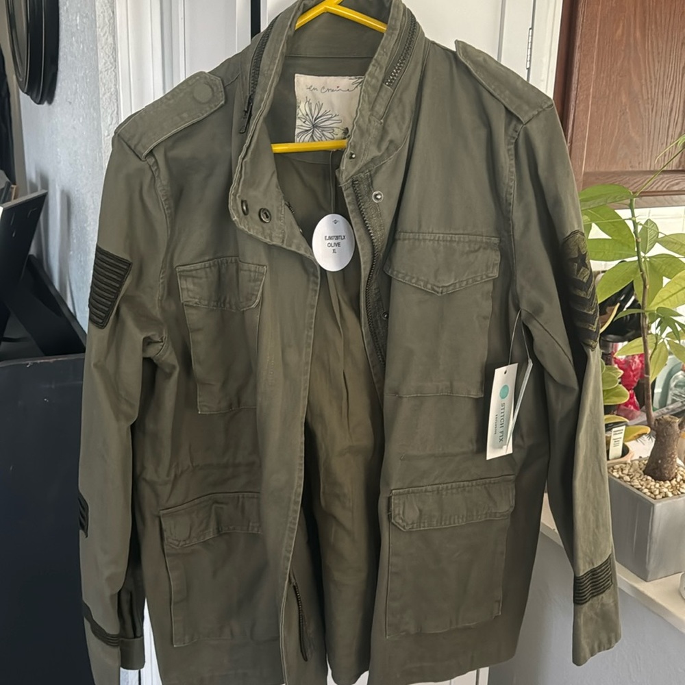 Army green jacket